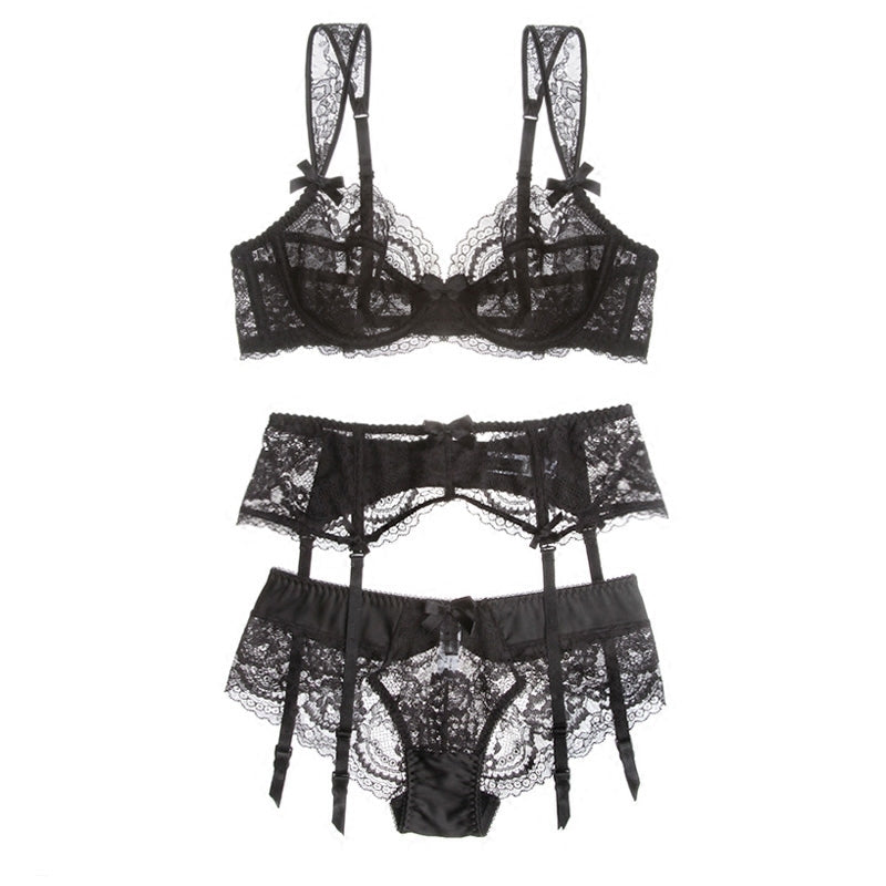 Aube · HZ IN-306 — lace garter set