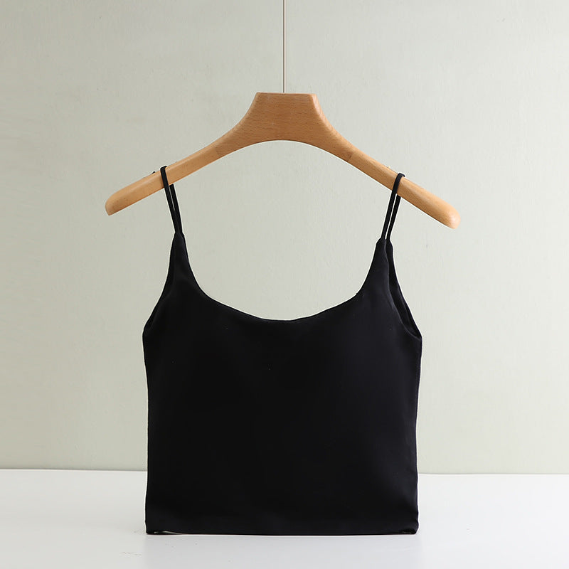 Neve · HZ IX-34 — cotton seamless camisole with built-in bra