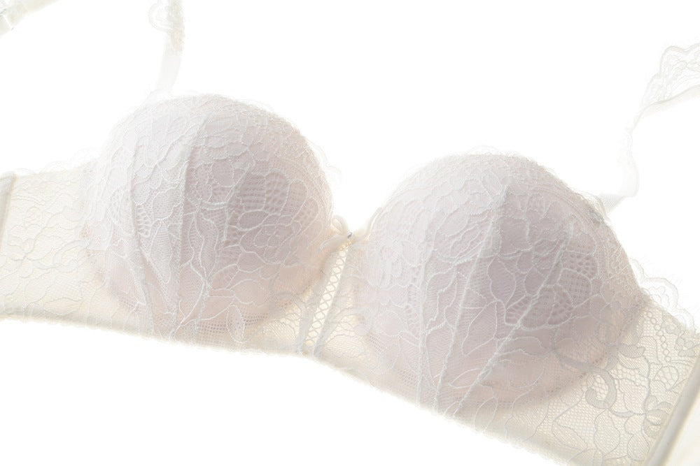Aube · HZ IX-01 — lace push-up bra & brief set