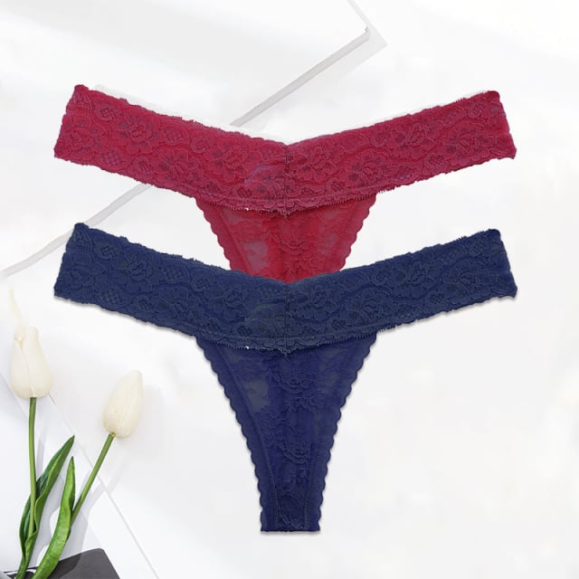 Noir · HZ IB-02 — Lace Thong