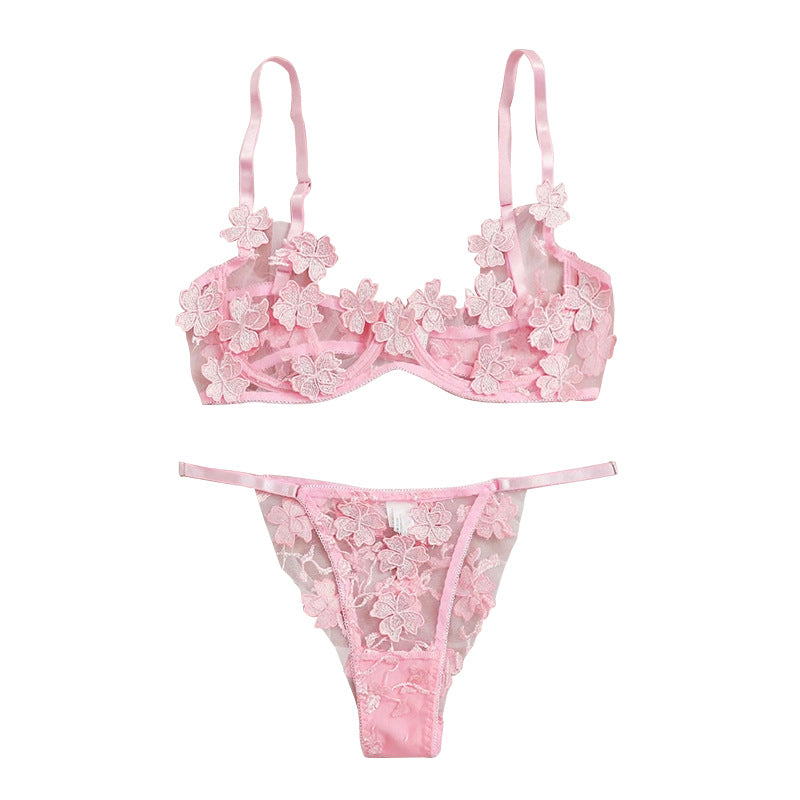 Amélie · HZ IN-126 — Embroidered Lace Set