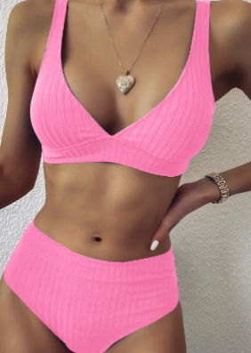Sirena · HZ SW-75 — V-neck high-waist set