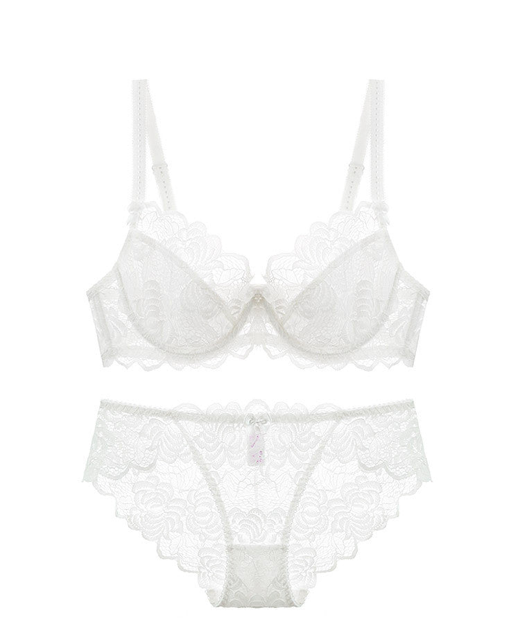 Blush · HZ IN-04 — underwire mesh bra & brief set