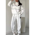 Perle · HZ BD-25 — knit pullover & wide-leg lounge set