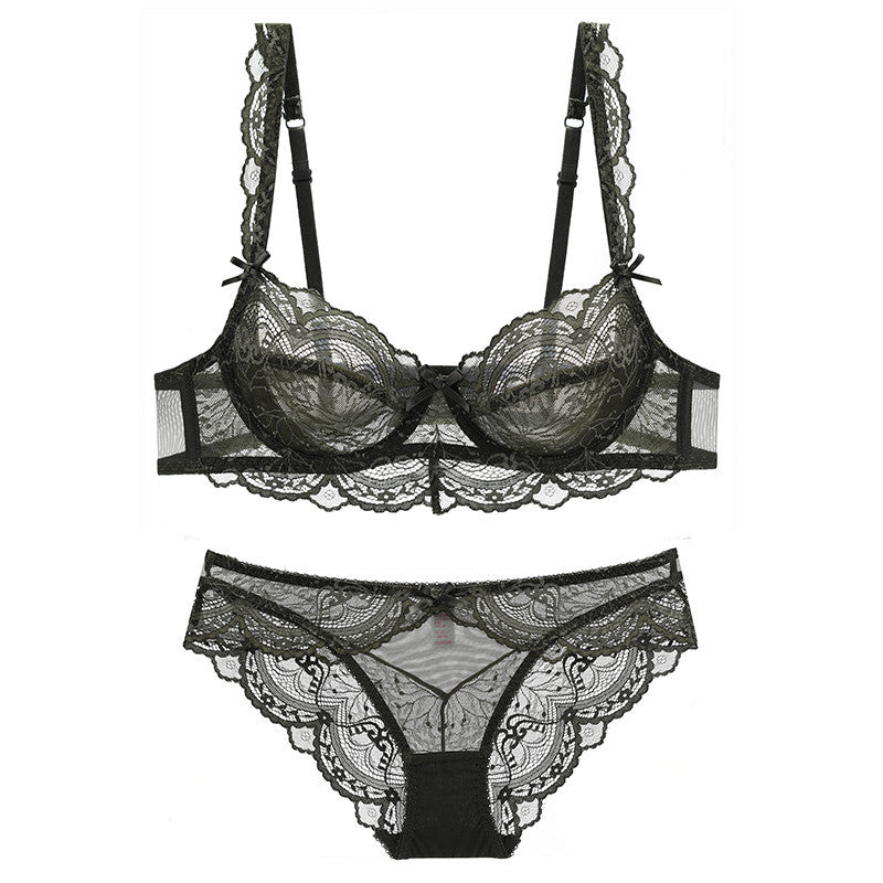 Belle · HZ IN-09 — French sheer lace set