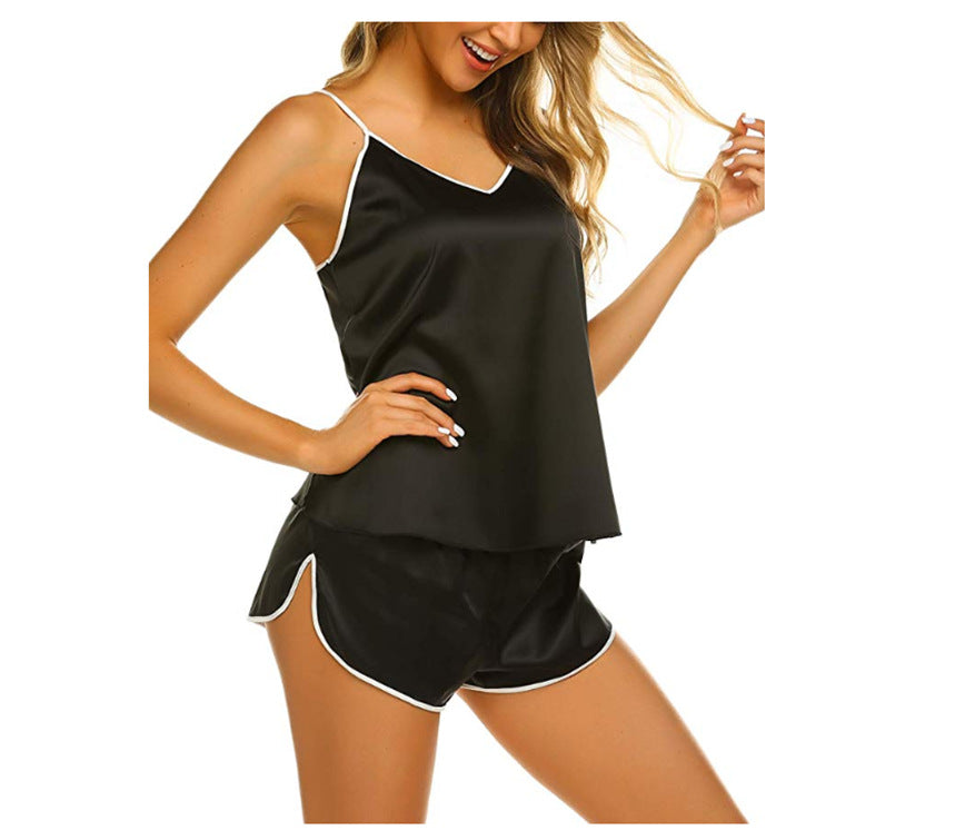 Rouge · HZ IN-41 — satin camisole & shorts set