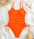 Mira · HZ SX-05 — halter lace-up monokini