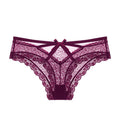 Blush · HZ IB-47 — Bow Lace Low-Rise Brief