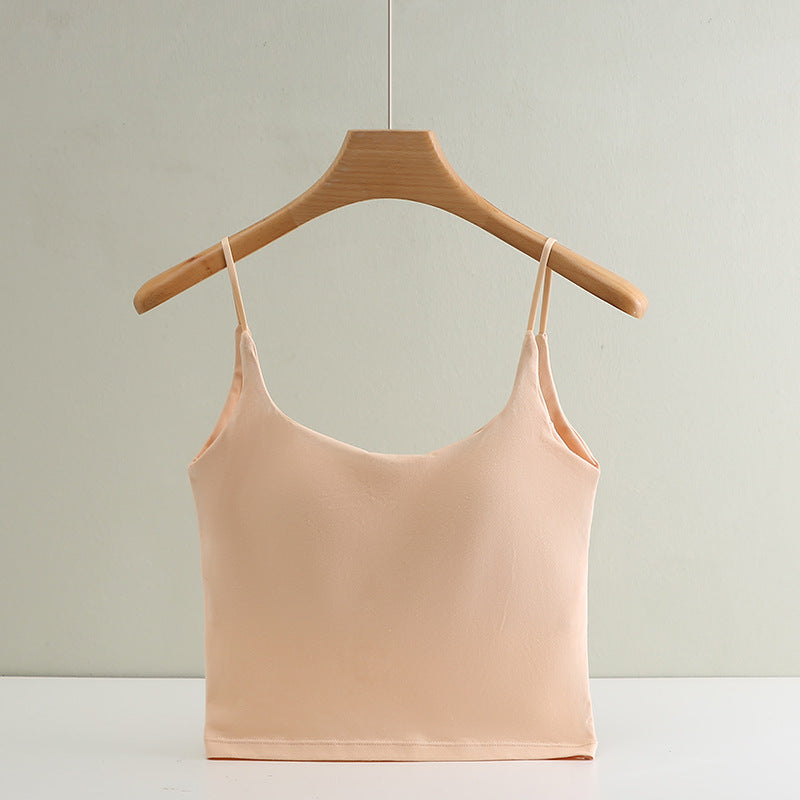 Neve · HZ IX-34 — cotton seamless camisole with built-in bra