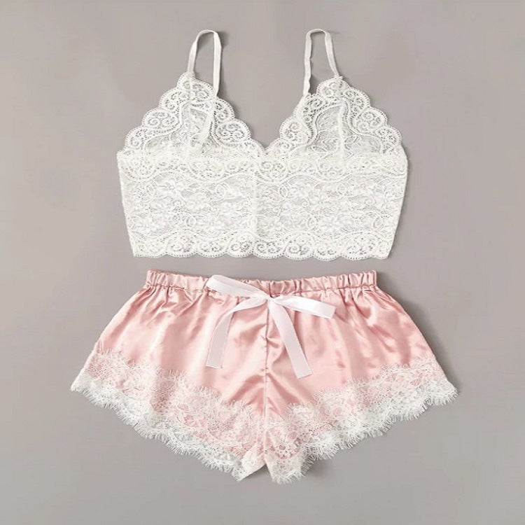 Sylvie · HZ IN-205 — sheer lace set