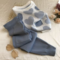 Mousse · HZ BD-23 — fine-knit sweater & wide-leg lounge set
