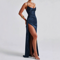 Hydra · HZ SD-10 — backless satin maxi