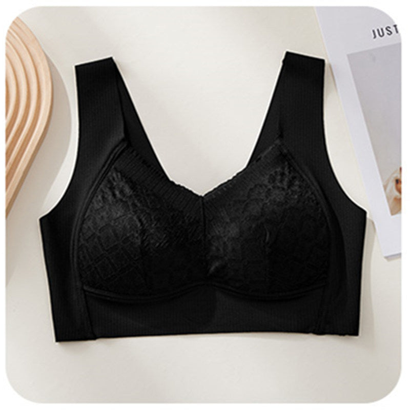 Aurore · HZ IX-14 — French lace wireless plunge bra