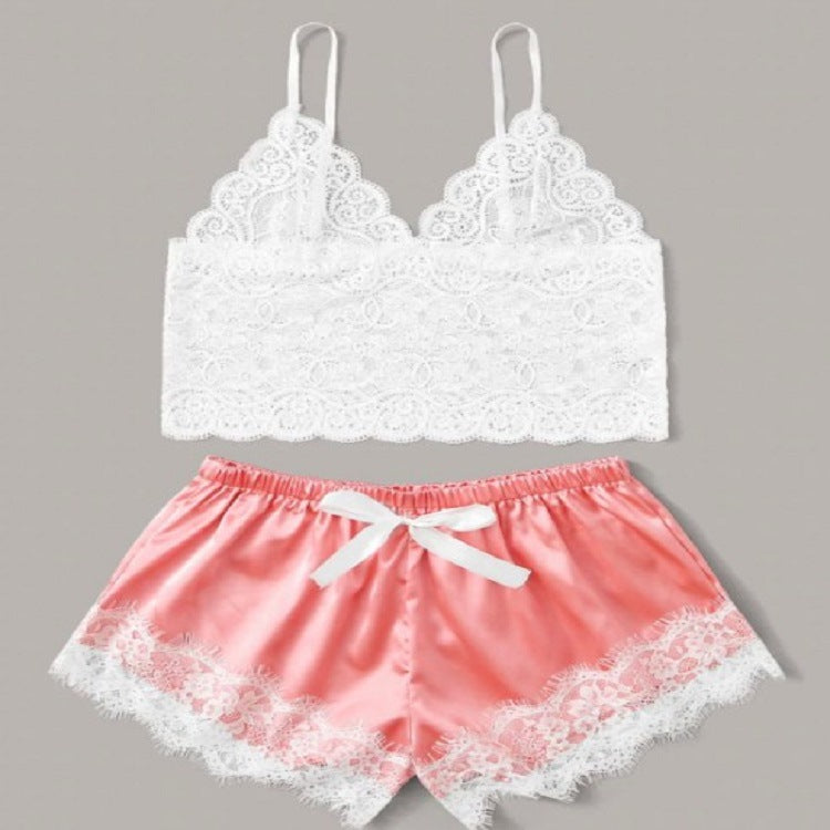 Sylvie · HZ IN-205 — sheer lace set