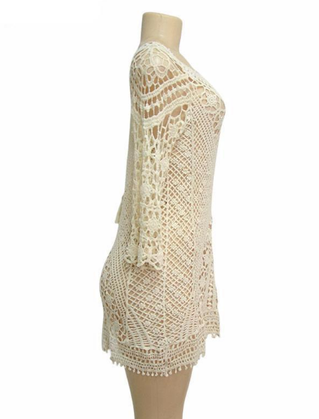 Taormina · HZ SD-23 — open-back lace cover-up