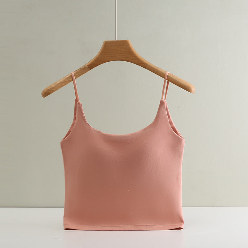 Neve · HZ IX-34 — cotton seamless camisole with built-in bra