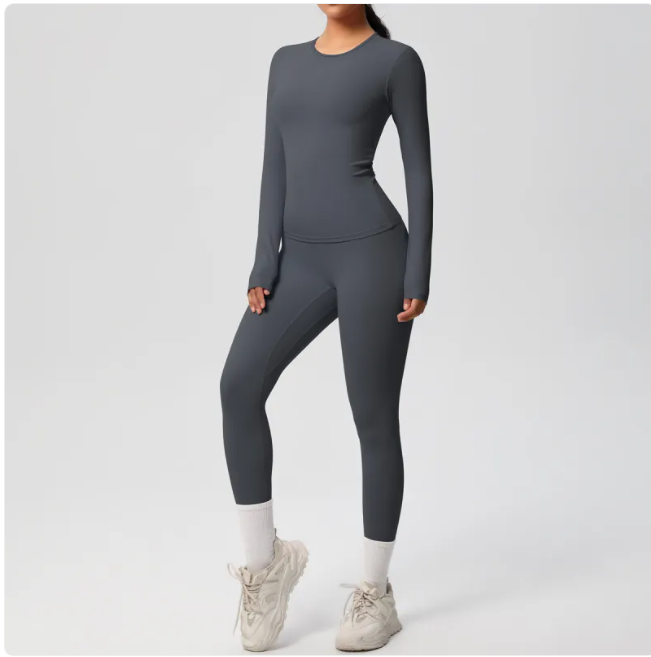 Ardoise · HZ AC-04 — long-sleeve seamless set