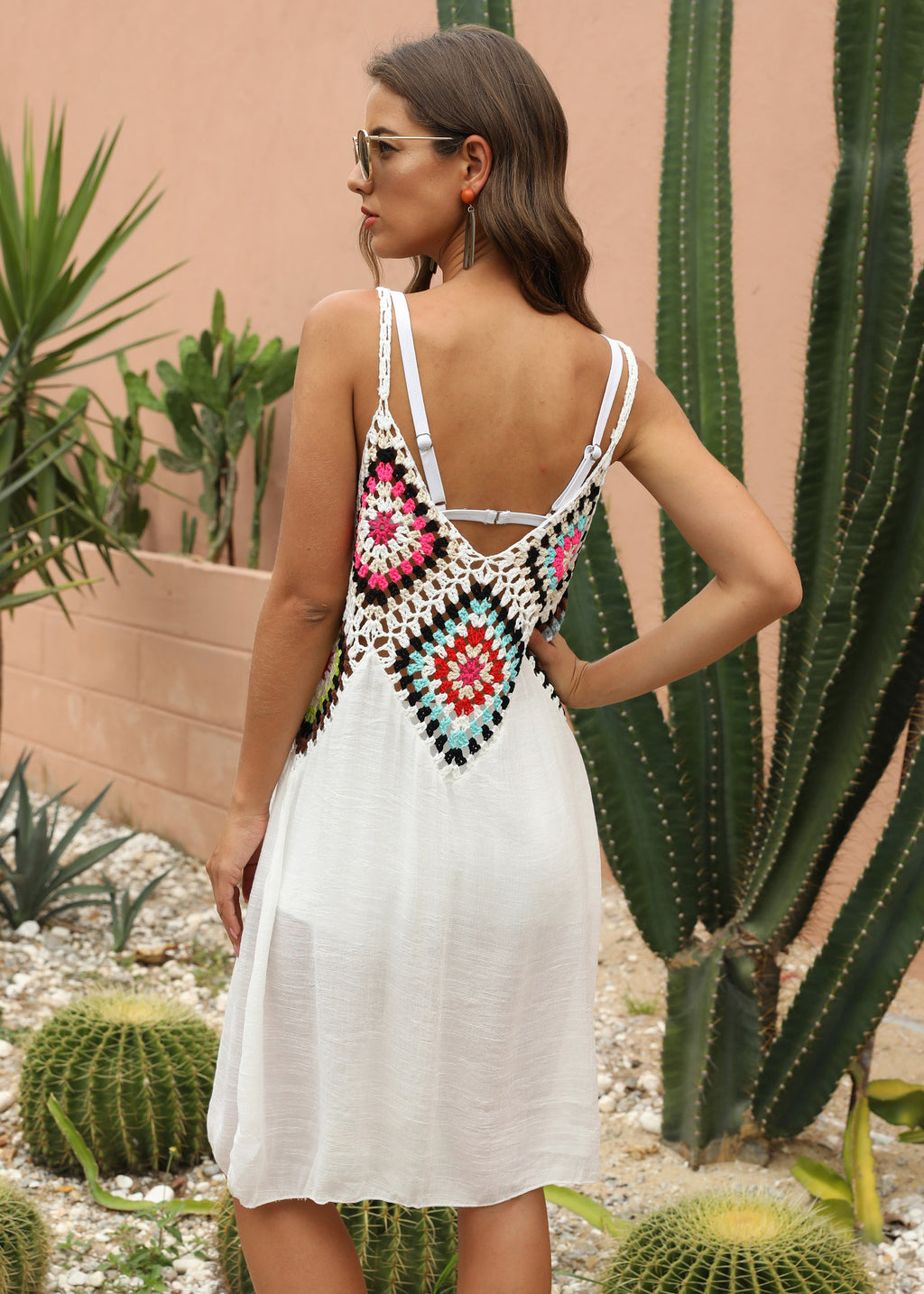 Cova · HZ SX-22 — crochet cover-up dress