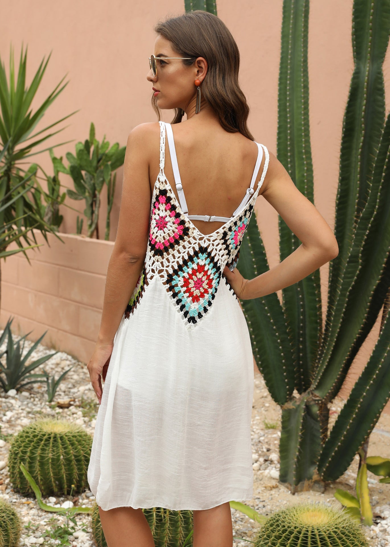 Cova · HZ SX-22 — crochet cover-up dress