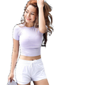 HIPEAZ Granite knit tank & short set — Purple, clean studio