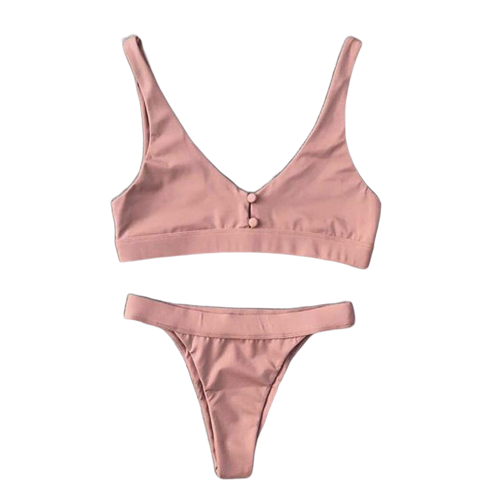 HIPEAZ Nayarit low-waist set — Brown, clean white